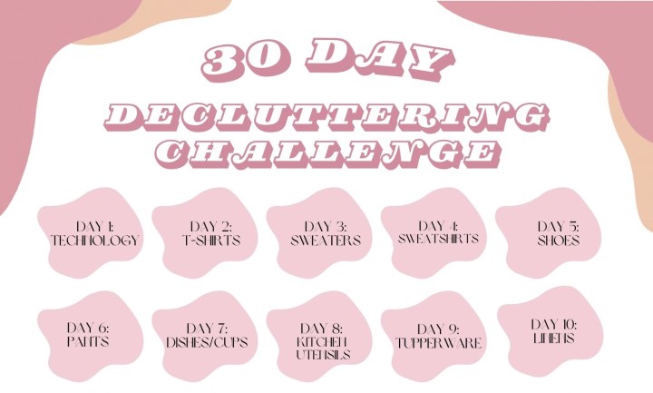 30 Day Minimalism&nbsp;Challenge